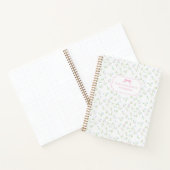 Pastelcodierer Blumenspiralheft Notizblock (Innenseite)