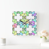 Pasteldesign Quadratische Wanduhr (Zuhause)