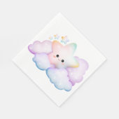 PASTELEFARBENER KLEINSTERN UND SCHLIESSUNGEN SERVIETTE (Ecke)