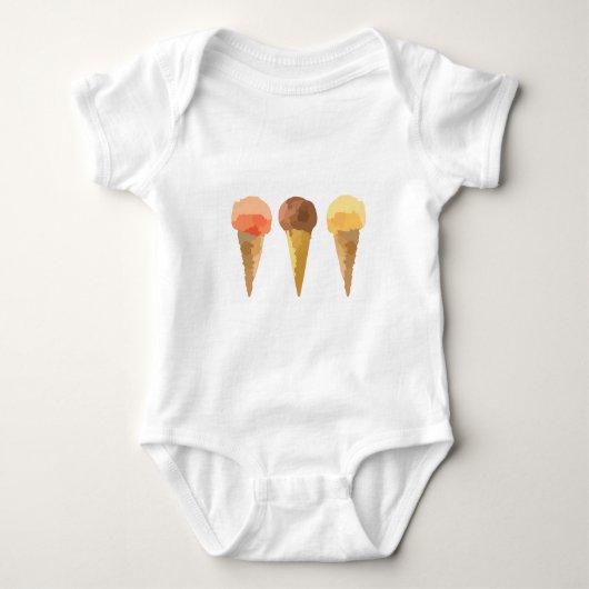 Pasteleis Sommersorbet Baby Strampler (Vorderseite)