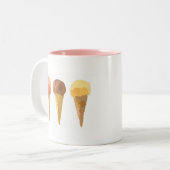 Pasteleis Sommersorbet Zweifarbige Tasse (Vorderseite Links)