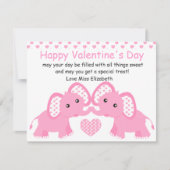 Pastelephants in Pink! Feiertagskarte (Vorderseite)