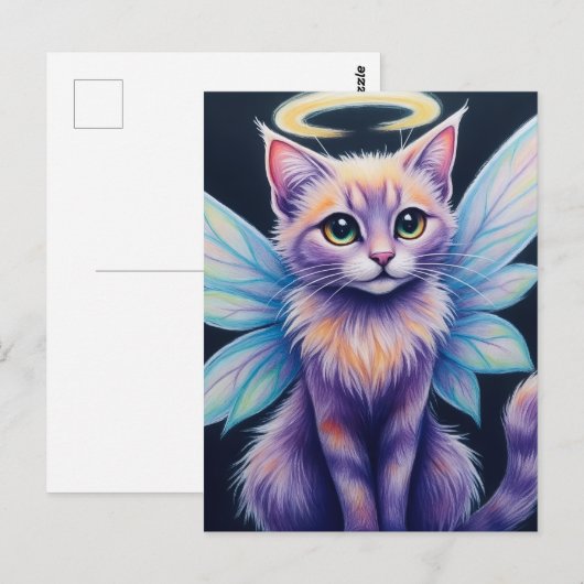 PastelFairyCat Postkarte (Vorne/Hinten)