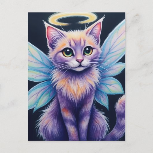 PastelFairyKatze Postkarte (Vorderseite)