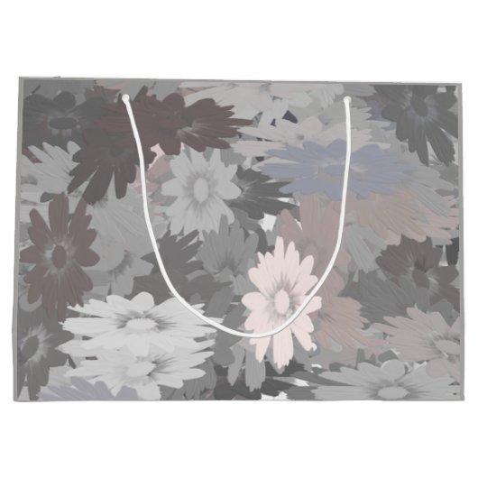 Pastelfarben, graue und rosa Geschenktüte (Rückseite)