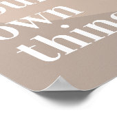 Pastelfarben Minimalistisch Moderne Motivierend Poster (Ecke)