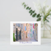 PASTELFARBENE BLDGS/PROVENCE POSTKARTE (Stehend Vorderseite)