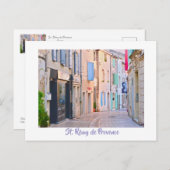 PASTELFARBENE BLDGS/PROVENCE POSTKARTE (Vorne/Hinten)