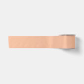 Pastelfeder-Peachy Peach Solid Color Satinband (Vorderseite)