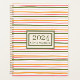 Pastelfeder Personalisiert gestrippter Planer
