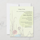 Pastelfelder Änderung der Ankündigung (Vorderseite)