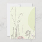 Pastelfelder Änderung der Ankündigung (Rückseite)