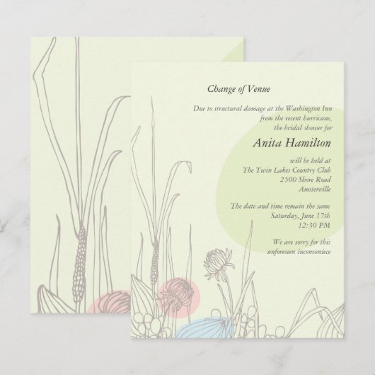 Pastelfelder Änderung der Ankündigung (Vorne/Hinten)