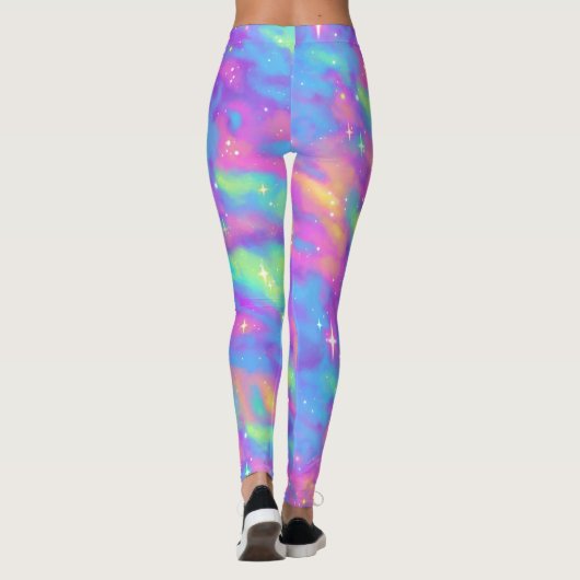 Pastelgalaxie Leggings (Rückseite)