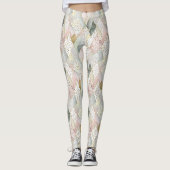 Pastelglitterie abstrakt kariert und Punkte Leggings (Vorderseite)