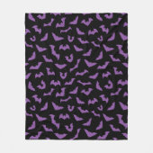 Pastelgotteslöffel, lila Schwarz Fleecedecke (Vorderseite)