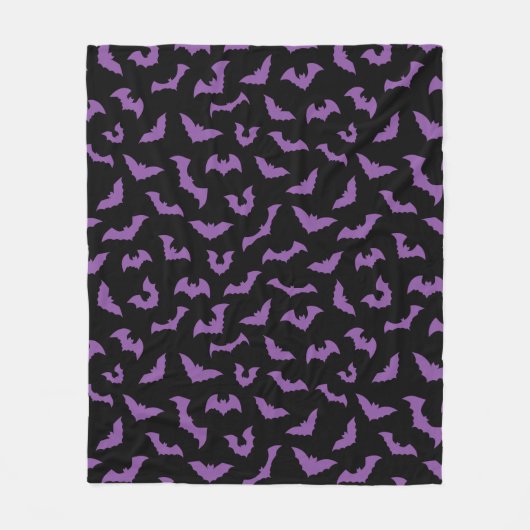 Pastelgotteslöffel, lila Schwarz Fleecedecke (Vorderseite)