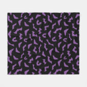 Pastelgotteslöffel, lila Schwarz Fleecedecke (Vorderseite (Horizontal))