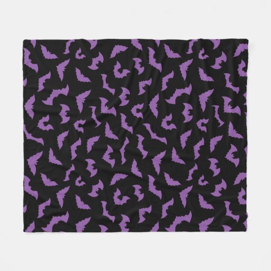 Pastelgotteslöffel, lila Schwarz Fleecedecke (Vorderseite (Horizontal))