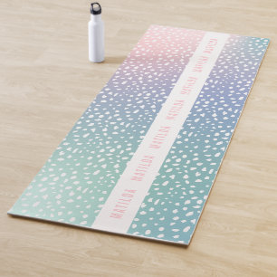 Pastelgradität + Stelle mit personalisiertem Strei Yogamatte