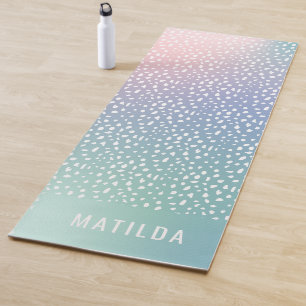 Pastelgradität + Stelle mit personalisiertem Strei Yogamatte