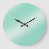 Pastelgrün Große Wanduhr (Vorderseite)