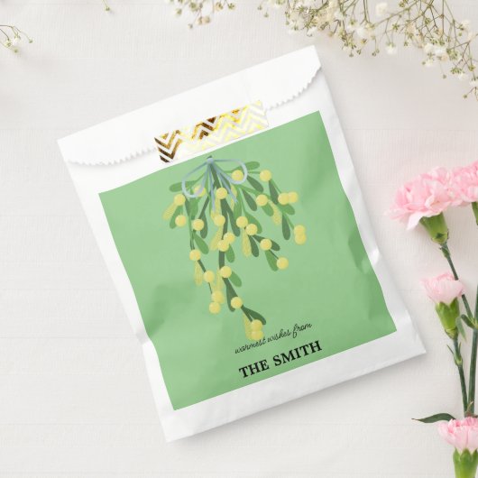 Pastelgrüne Mistelkuchen Geschenktütchen (Versiegelt)