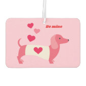 PastelHeart Dachshund Valentine Autolufterfrischer (Rückseite)