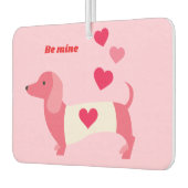 PastelHeart Dachshund Valentine Autolufterfrischer (Links)