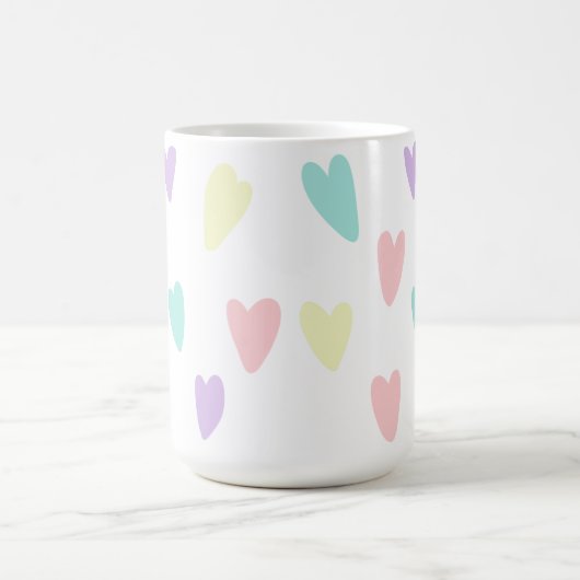 Pastelherzen Kaffeetasse (Mittel)