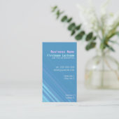 Pasteli Blue Simple Business Card Visitenkarte (Stehend Vorderseite)