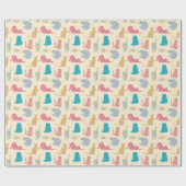 Pastelkatzen Geschenkpapier (Flach)