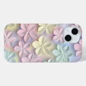 Pastell 3D Floral Phone Case (Rückseite (Horizontal))