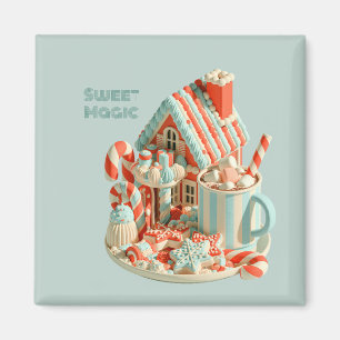 Pastell 3D Süßigkeitenhaus Sweet Magic Magnet