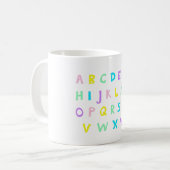 Pastell A-B-C's Kaffeetasse (Vorderseite Links)
