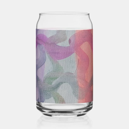 Pastell Abstrakt Art Dosenglas (Vorderseite)