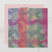 Pastell Abstrakt Art Flat Card (Vorne/Hinten)