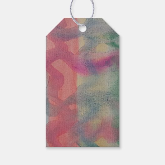 Pastell Abstrakt Art Geschenkanhänger (Vorderseite)