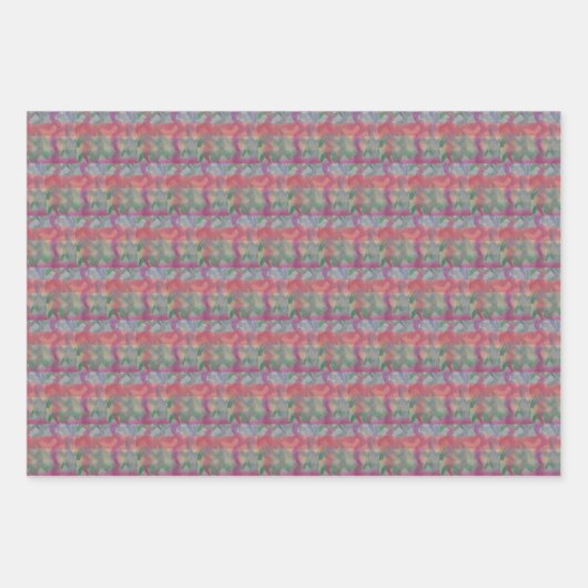 Pastell Abstrakt Art Geschenkpapier Set (Vorderseite)