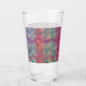 Pastell Abstrakt Art Glas (Rückseite)