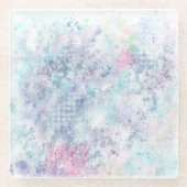 Pastell Abstrakt Art Glasuntersetzer (Vorderseite)