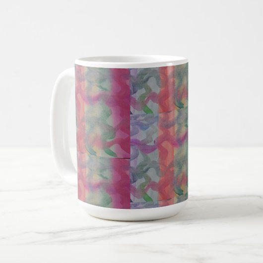 Pastell Abstrakt Art Kaffeetasse (Vorderseite Links)