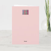 Pastell Abstrakt Art Karte (Rückseite)