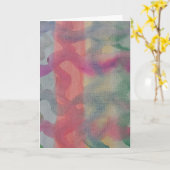 Pastell Abstrakt Art Karte (Gelbe Blume)