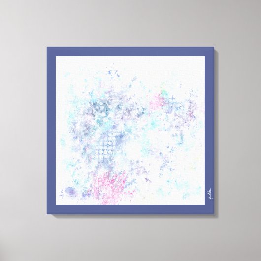 Pastell Abstrakt Art Leinwanddruck (Vorderseite)