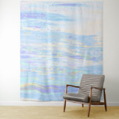 *~* Pastell Abstrakt Art Light Blue Türkis White Wandteppich (Beispiel)