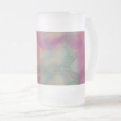 Pastell Abstrakt Art Mattglas Bierglas (VorderseiteRechts)