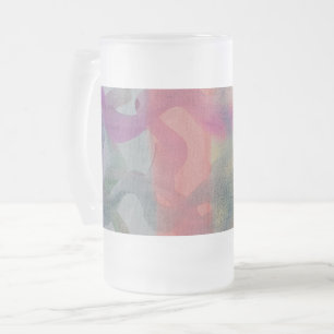 Pastell Abstrakt Art Mattglas Bierglas