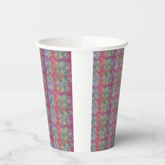 Pastell Abstrakt Art Pappbecher (Links)