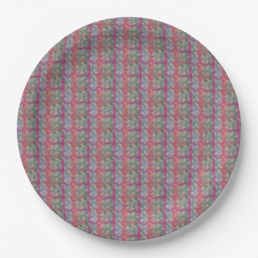 Pastell Abstrakt Art Pappteller (Vorderseite)